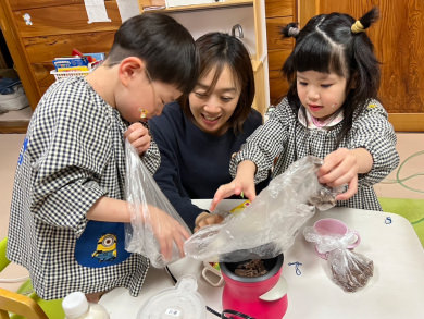 チョコレートワークショップの様子
