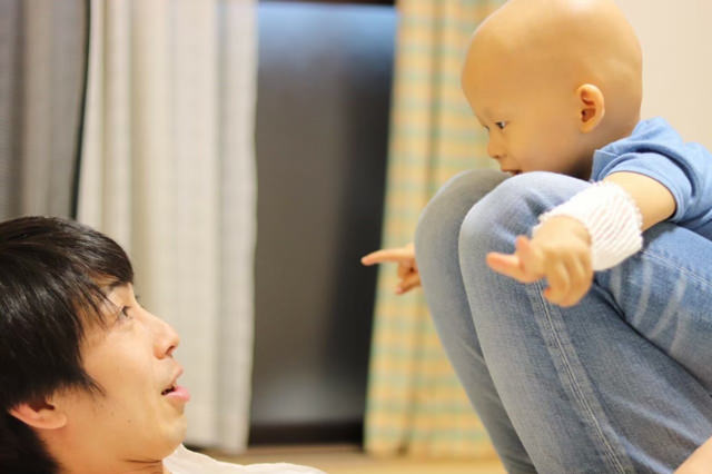 りくちゃんと桜