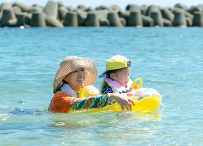海水浴の写真